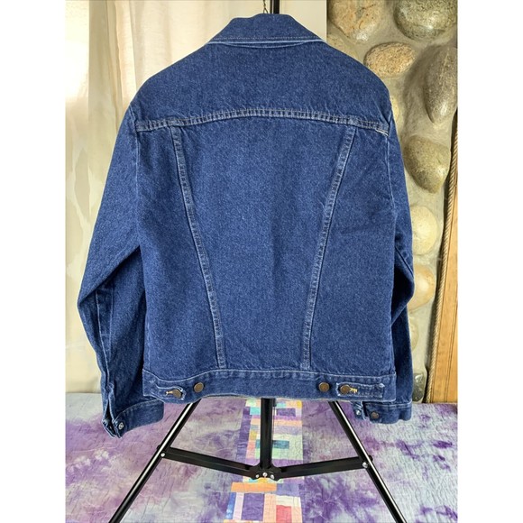 VTG Rustler Denim Jean Jacket Size Youth Kid’s Medium Button Down Made in USA - Picture 5 of 9